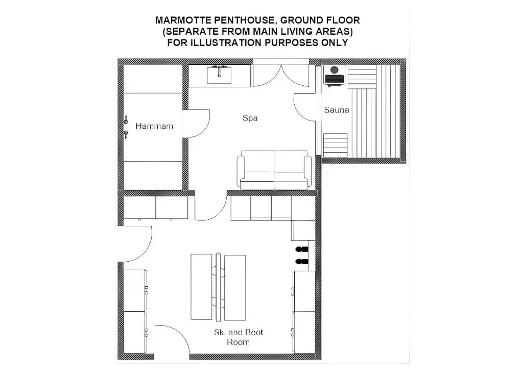 Ground floor (separate from the apartment)